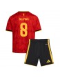Belgie Youri Tielemans #8 Domácí dres pro děti MS 2026 Krátký Rukáv (+ trenýrky)